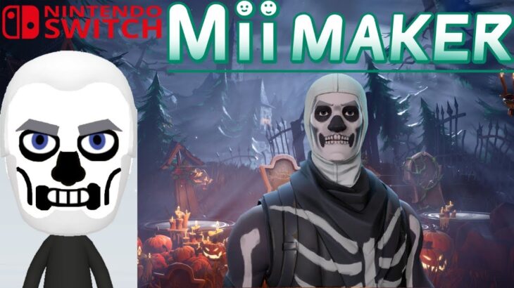 Mii Maker How To Create Skull Trooper From Fortnite