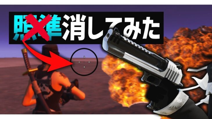 【縛り】エイムの照準消したらいつもの神エイムはどうなるのか試してみた【フォートナイト/FORTNITE 実況】