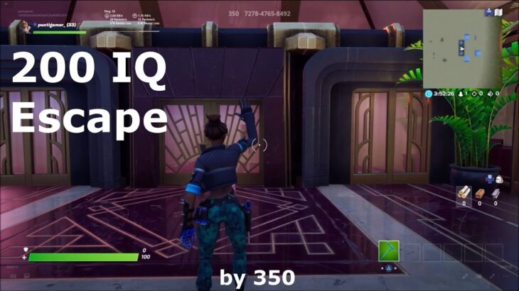 200 IQ Escape by 350 | Fortnite