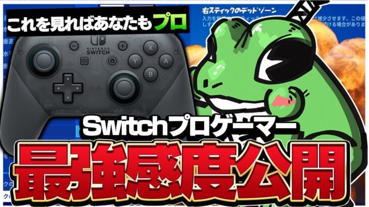 Switchプロの”感度”設定”を大公開！！(Fortnite/フォートナイト)