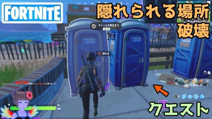 隠れられる場所を破壊する【フォートナイト Fortnite】