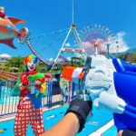 Nerf War | Amusement Park Battle  (Nerf First Person Shooter)