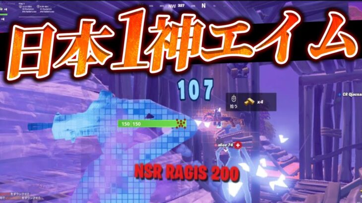 この試合確実にエイム日本1位だろ！【フォートナイト / FORTNITE】