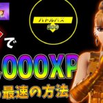 【爆速ルート】1日200レベル上がる（1分で約1万XP稼げる）最速のレベル上げ方法【フォートナイト】シーズン8【レベル上げ方法】