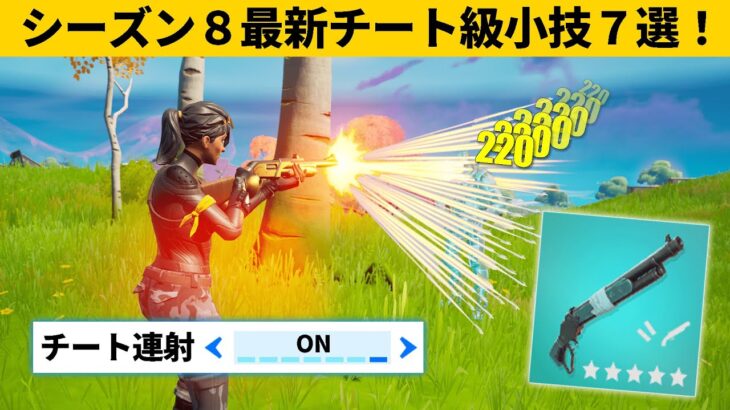 【小技集】１秒に６発ショットガンを撃てるがチート設定を知ってますか？！シーズン８最強バグ小技裏技集！【FORTNITE/フォートナイト】