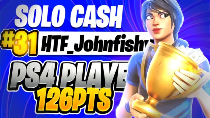 ソロキャッシュカップPS4で31位！！ 31st Place in Solo Cash Cup on PS4【フォートナイト/Fortnite】