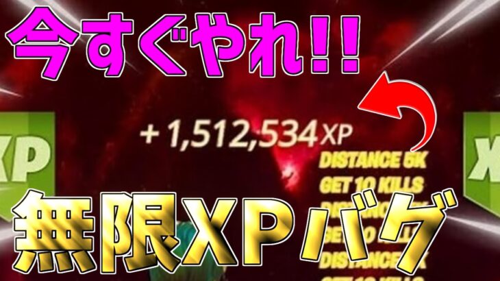 【無限XPバグ2選!!】今1番最高効率で稼げる！放置で200レベにできる経験値無限獲得バグのやり方!!!!!【フォートナイト】