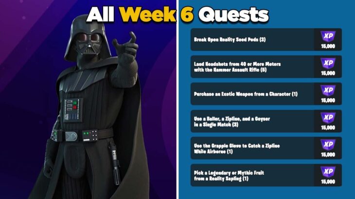 Fortnite All Week 6 Season Quests Guide – Chapter 3 Season 3