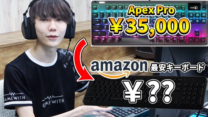 【顔出し】”Amazonで最安キーボード”でもフォートナイトはできるのかプロゲーマーが検証してみた！【フォートナイト/Fortnite】