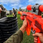 NERF WORLD WAR 2 BATTLE! (First Person Shooter)