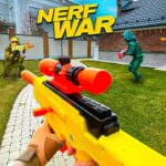 Nerf War | Fortnite & Drone Battle (Nerf First Person Shooter)