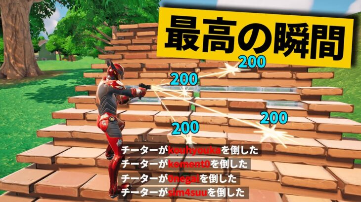 【最高の瞬間30選】建築を撃ってるだけでキルする最恐チーター…!!!神業面白プレイ最高の瞬間！【Fortnite/フォートナイト】