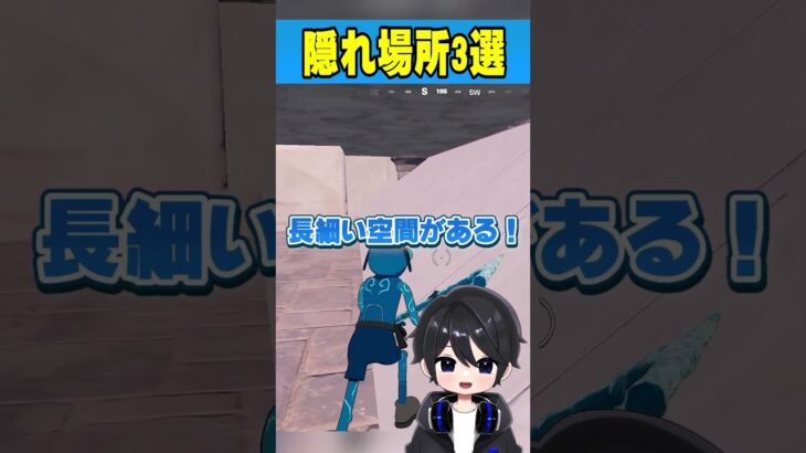 意外と知らない秘密の隠れ場所3選紹介！🫢【フォートナイト豆知識 解説 小技】【Vtuber】#shorts