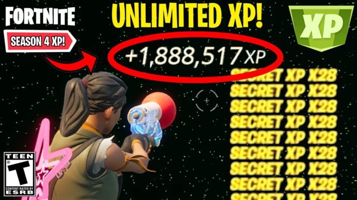 New INSANE XP GLITCH in *SEASON 4 CHAPTER 4* Fortnite MAP CODE (1,000,000 XP PER MINUTE)