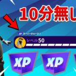 【レベル上げ無限XP】10分待機なし！！完全放置で出来る、レベルが爆上がりする神マップ！！【フォートナイト】【無料スキン】【ランウェイレーサー】