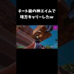 チート級の神エイムで味方キャリーしたw【フォートナイト/FORTNITE】