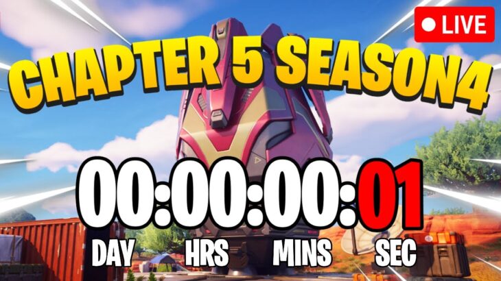 FORTNITE CHAPTER 5 SEASON 4 COUNTDOWN LIVE🔴 24/7 & Live Event!