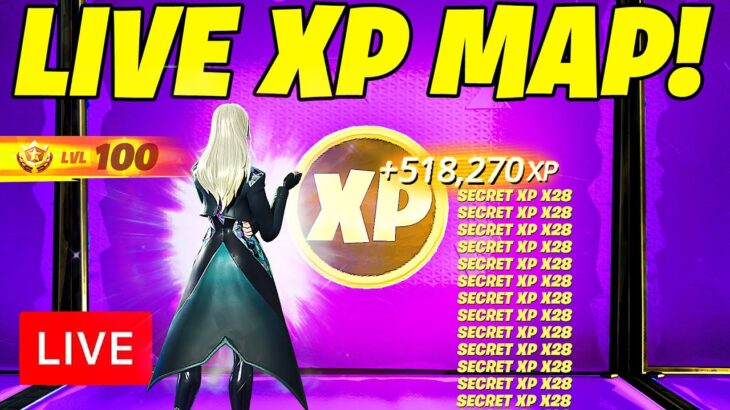 🔴 [LIVE] BEST Fortnite XP GLITCH Map to LEVEL UP FAST in Chapter 5 Season 4 (Fortnite Battle Royale)