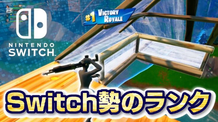 【Fortnite】Switch猛者3人にランクキャリーしてもらった☺️