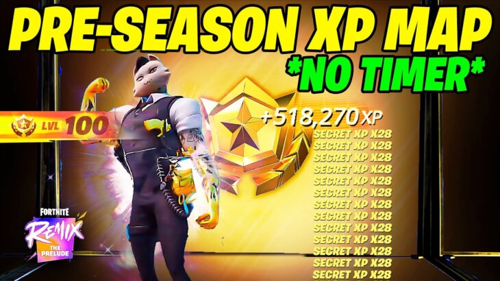 BEST NO TIMER Fortnite XP GLITCH Map to LEVEL UP FAST in Chapter 5 Season 4 (Get Felina Skin)