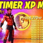 CRAZIEST NO TIMER Fortnite XP GLITCH Map to LEVEL UP FAST in Chapter 5 Season 4 (Get Felina Skin!!)