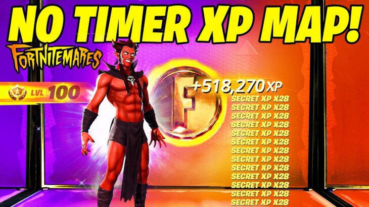 CRAZIEST NO TIMER Fortnite XP GLITCH Map to LEVEL UP FAST in Chapter 5 Season 4 (Get Felina Skin!!)