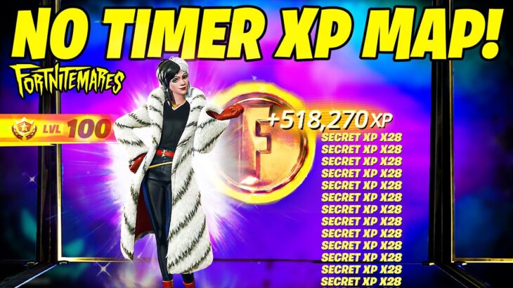 INSANE NO TIMER Fortnite XP GLITCH Map to LEVEL UP FAST in Chapter 5 Season 4 (Get Felina Skin)