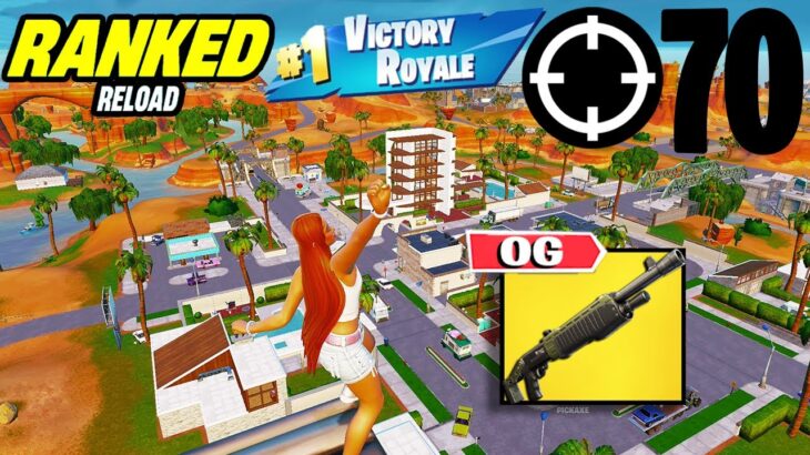 70 Elimination Solo Vs Squads “Ranked RELOAD” Gameplay Wins (Fortnite PS4 Controller On PC)