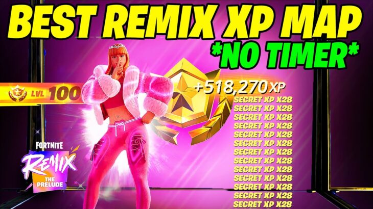 BEST SEASON REMIX Fortnite XP GLITCH Map to LEVEL UP FAST in Chapter 5 Season 5!