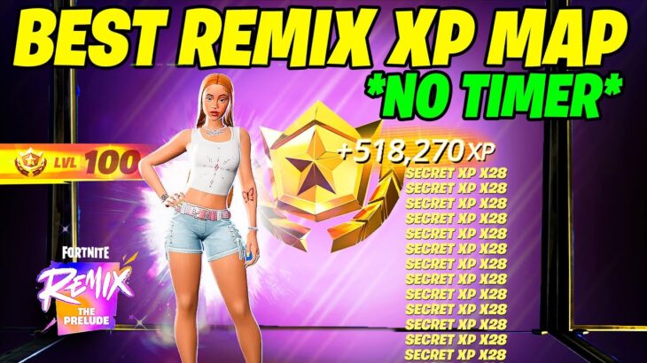 BEST SEASON REMIX Fortnite XP GLITCH Map to LEVEL UP FAST in Chapter 5 Season 5!