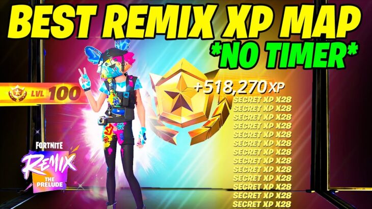 BEST SEASON REMIX Fortnite XP GLITCH Map to LEVEL UP FAST in Chapter 5 Season 5!