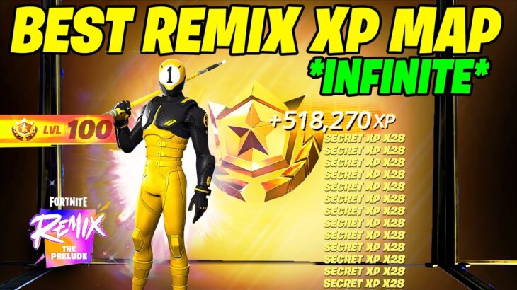 INFINITE REMIX Fortnite XP GLITCH Map to LEVEL UP FAST in Chapter 5 Season 5!