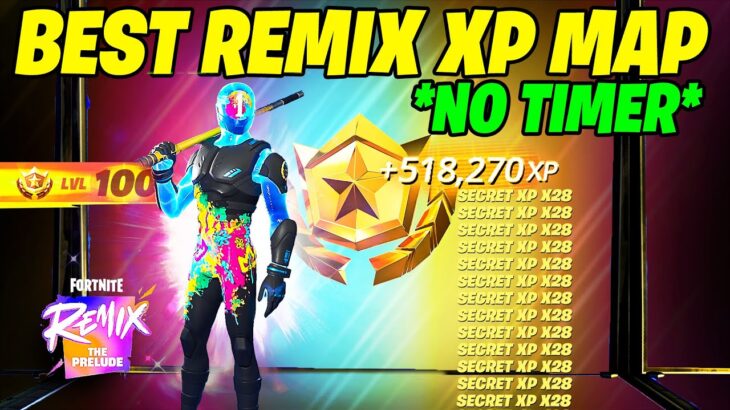 INSANE SEASON REMIX Fortnite XP GLITCH Map to LEVEL UP FAST in Chapter 5 Season 5!