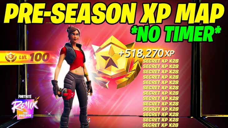 LAST NO TIMER Fortnite XP GLITCH Map to LEVEL UP FAST in Chapter 5 Season 4 (Get Felina Skin)