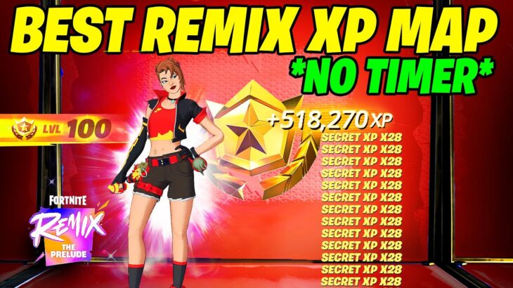 NO TIMER SEASON REMIX Fortnite XP GLITCH Map to LEVEL UP FAST in Chapter 5 Season 5!