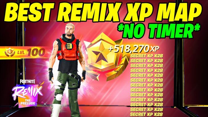 NO TIMER SEASON REMIX Fortnite XP GLITCH Map to LEVEL UP FAST in Chapter 5 Season 5!