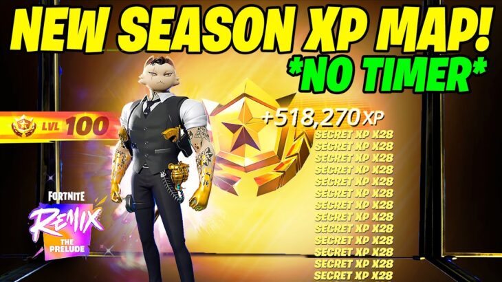 SEASON REMIX Fortnite XP GLITCH Map to LEVEL UP FAST in Chapter 5 Season 5! (NO TIMER!)