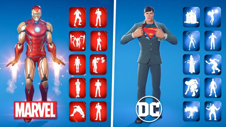 All Marvel & DC Emotes in Fortnite (2018 – 2024)