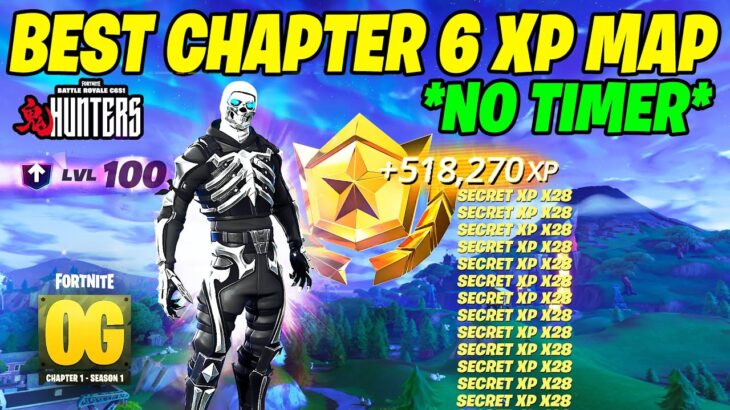 BEST NO TIMER OG CHAPTER 6 Fortnite XP GLITCH Map to LEVEL UP FAST in Chapter 6 Season 1!