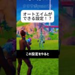 オートエイムが簡単にできる設定！？検証してみた#フォートナイト #fortnite #小技 #小ネタ