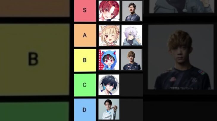 フォトナ競技勢強さランキング #フォートナイト #tierlist #tier #ランキング #最強 #競技勢 #ざごう #たろう