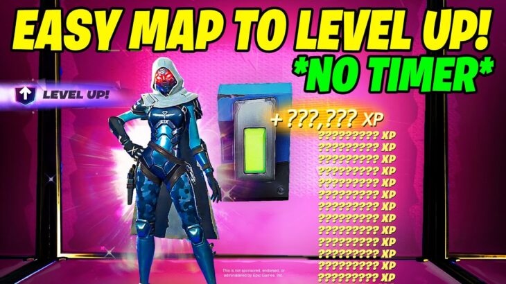 NEW NO TIMER Fortnite XP Map to LEVEL UP in Chapter 6 Season 2!