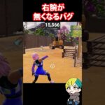 右腕が無くなるバグが発生！　#フォートナイト #FORTNITE  #shorts #フォトナ #vtuber