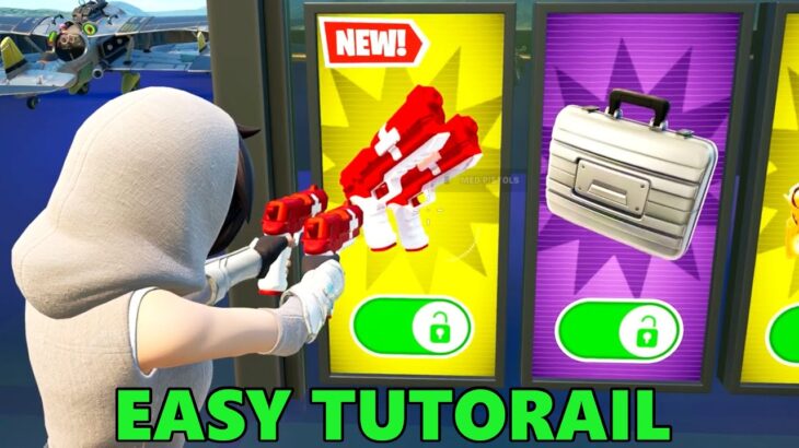 MED PISTOLS LOCATIONS | 1V1 WITH EVERY GUN FORTNITE 6155-1398-4059