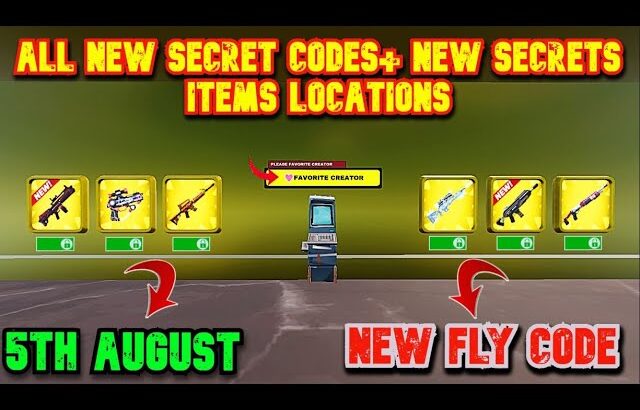 ALL SECRET CODE CRAZY RED VS BLUE 2898-7886-8847 – Fortnite PART 1