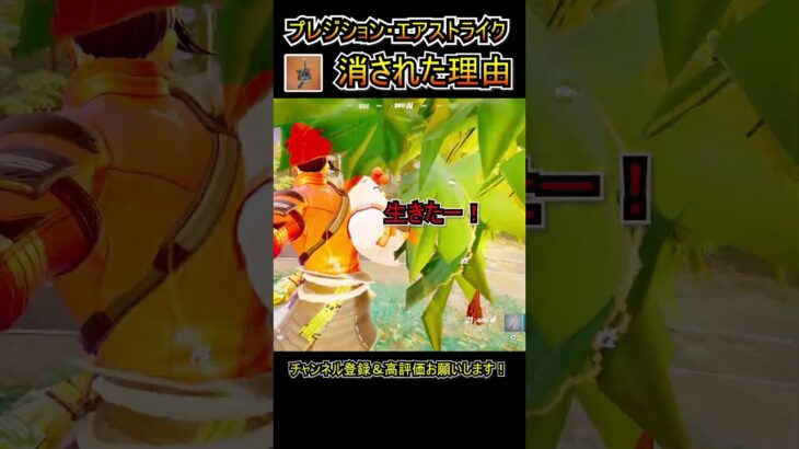 【バグ】「プレジション・エアストライク」が消された理由【フォートナイト/Fortnite】