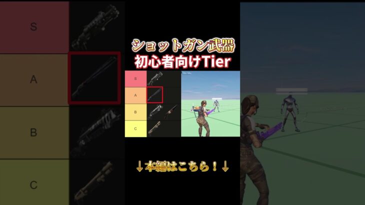リロード最強武器ランキング ショットガン編#フォートナイト #fortnite #ゼロビルド