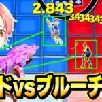 フォトナ実況者たちとの”レッドvsブルー”でバレずに最強の『チート』使ってフルボッコにしてみた結果…ｗｗｗ【フォートナイト】