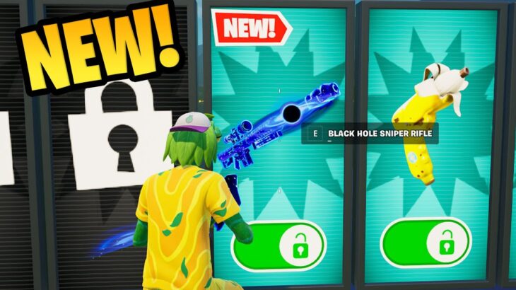 NEW Black Hole Sniper Rifle in 1vs1 with every gun Fortnite