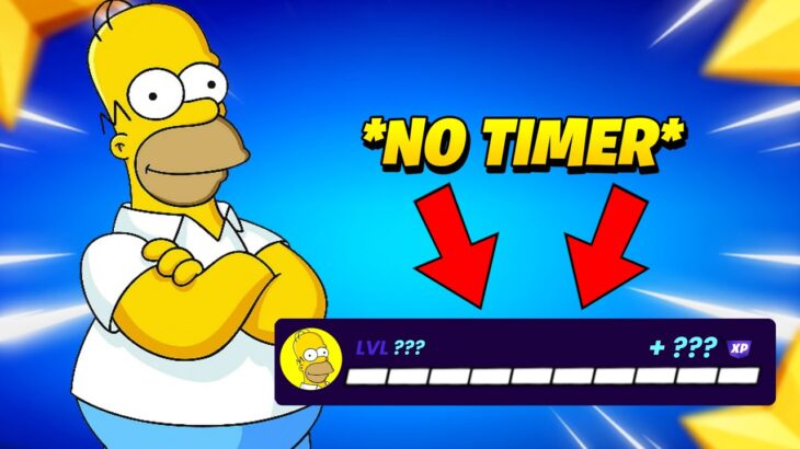 *NEW* NO TIMER Fortnite XP Map to LEVEL UP FAST in Chapter 6 Season 4 / Simpsons (EARN XP)